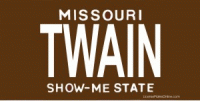 Design It Yourself Missouri State Look-Alike Bicycle Plate #2