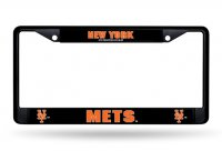 New York Mets Black License Plate Frame