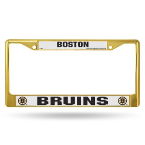 Boston Bruins Anodized Gold License Plate Frame