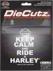 Harley-Davidson Keep Calm Decal