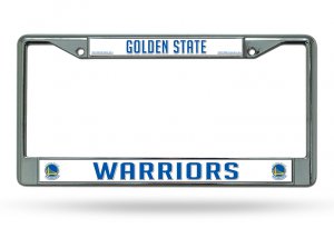 Golden State Warriors Chrome License Plate Frame