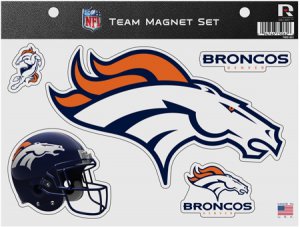 Denver Broncos Team Magnet Set