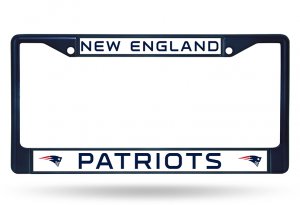 New England Patriots Anodized Blue License Plate Frame