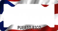 Puerto Rico Flag Thin Style License Plate Frame