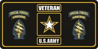U.S. Army Veteran Special Forces #2 Photo License Plate