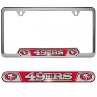 San Francisco 49ers Premium Stainless License Plate Frame