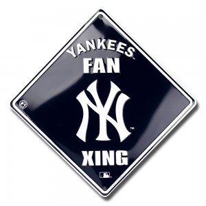 New York Yankees Xing Metal Parking Sign