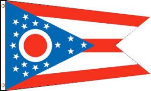 Ohio (State) Polyester Flag