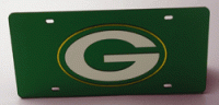 Green Bay Packers Green Laser License Plate