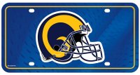 Los Angeles Rams Retro Metal License Plate
