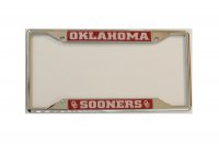 Oklahoma Sooners Chrome License Plate Frame