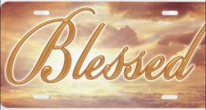 Blessed Airbrush License Plate