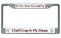 I'm So Crafty … Chrome License Plate Frame