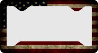 United States Flag Worn Thin Style License Plate Frame