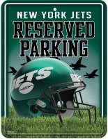 New York Jets Metal Parking Sign