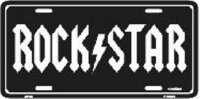 Rock Star License Plate