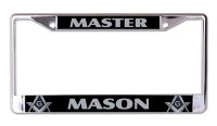 Master Mason Chrome License Plate Frame