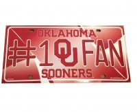 Oklahoma Sooners #1 Fan License Plate