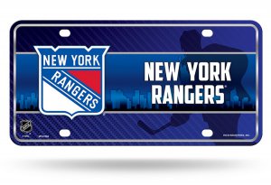 New York Rangers Metal License Plate