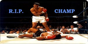 Muhammad Ali RIP Photo License Plate
