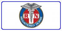 Registered Nurse Centered White Photo License Plate