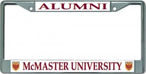 McMaster University Alumni Chrome License Plate Frame