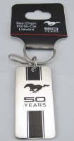 Ford Mustang 50 Years Anniversary Enamel Keychain