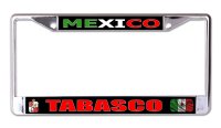 Mexico Tabasco Chrome License Plate Frame