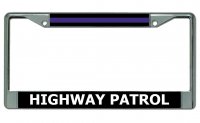Highway Patrol Chrome License Plate Frame
