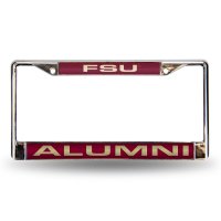 Florida State Alumni Laser Chrome License Plate Frame