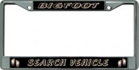 Bigfoot Search Vehicle Chrome License Plate Frame