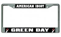 Green Day "American Idiot" Chrome License Plate Frame