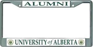University Of Alberta Alumni Chrome License Plate Frame
