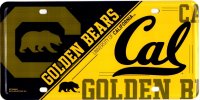 California Golden Bears Metal License Plate
