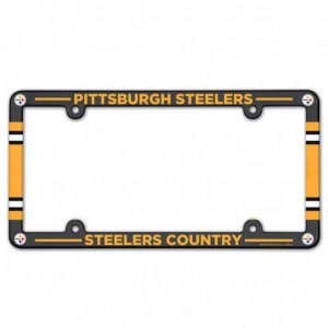 Pittsburgh Steelers Full Color Plastic License Plate Frame