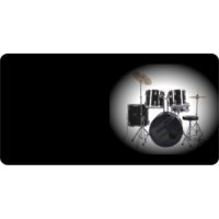 Offset Drum Set Photo License Plate