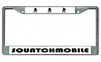 Squatchmobile Chrome License Plate Frame