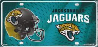 Jacksonville Jaguars Metal License Plate