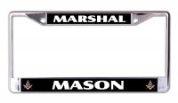 Marshal Mason Chrome License Plate Frame