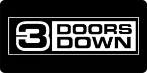 3 Doors Down License Plate