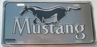 Ford Mustang Grey License Plate