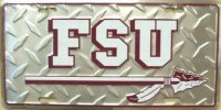 Florida State University Diamond License Plate