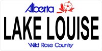Alberta Lake Louise Photo License Plate