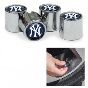 New York Yankees Chrome Valve Stem Caps