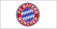 Bayern Munchen White Soccer Photo License Plate