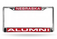 Nebraska Alumni Laser Chrome License Plate Frame