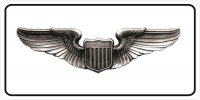 U.S. Air Force Pilot Wings Photo License Plate
