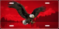 Eagle (Red) Airbrush License Plate