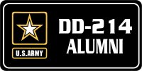 U.S. Army DD-214 Alumni Photo License Plate