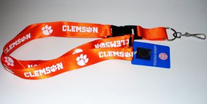 Clemson Tigers Lanyard With Safety Latch